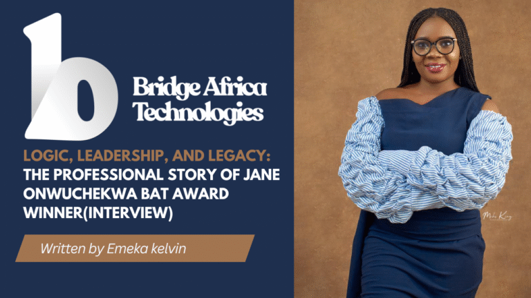 The Professional Story of Jane Onwuchekwa BAT Award Winner(Interview)