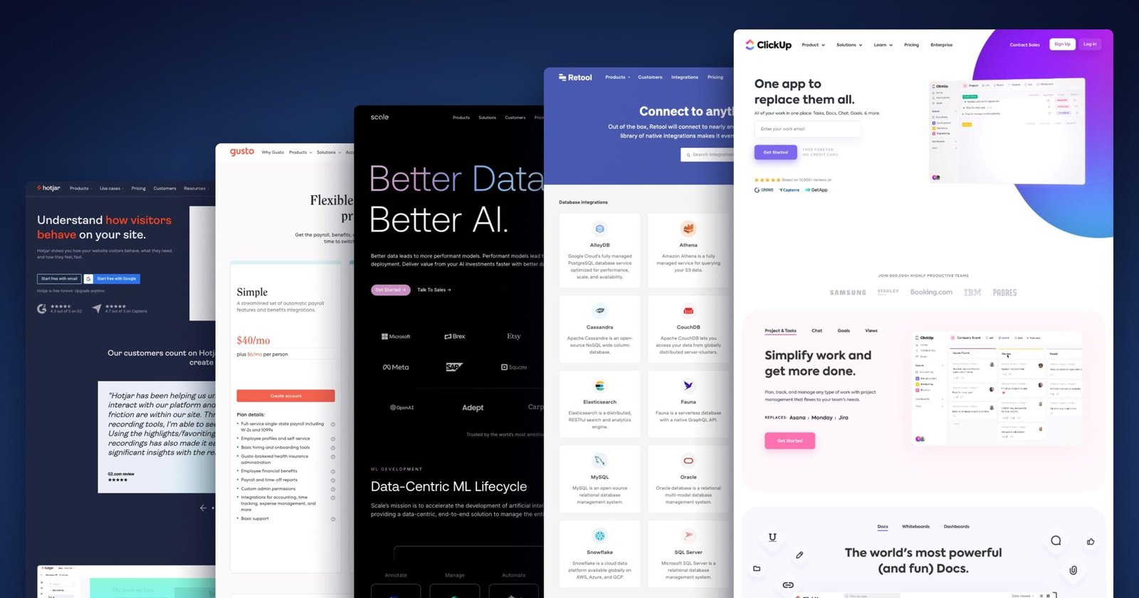 Effective SaaS Website Examples in 2025 for BAT